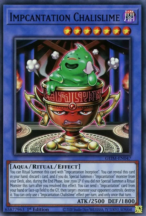 Impcantation Chalislime GEIM-EN047 Yu-Gi-Oh card from Genesis Impact