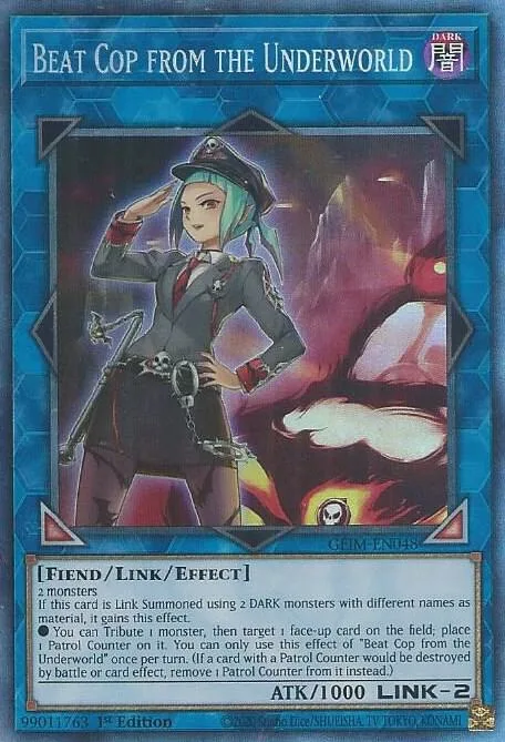 Beat Cop from the Underworld Collector's Rare GEIM-EN048 Yu-Gi-Oh card from Genesis Impact