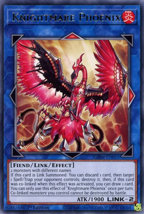 Knightmare Phoenix GEIM-EN051 Yu-Gi-Oh card from Genesis Impact