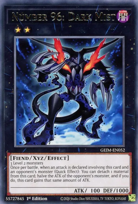 Number 96: Dark Mist GEIM-EN052 Yu-Gi-Oh card from Genesis Impact