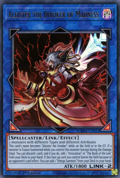 Aleister the Invoker of Madness GEIM-EN053 Yu-Gi-Oh card from Genesis Impact
