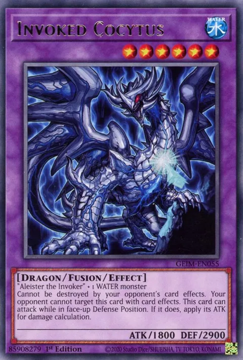 Invoked Cocytus GEIM-EN055 Yu-Gi-Oh card from Genesis Impact