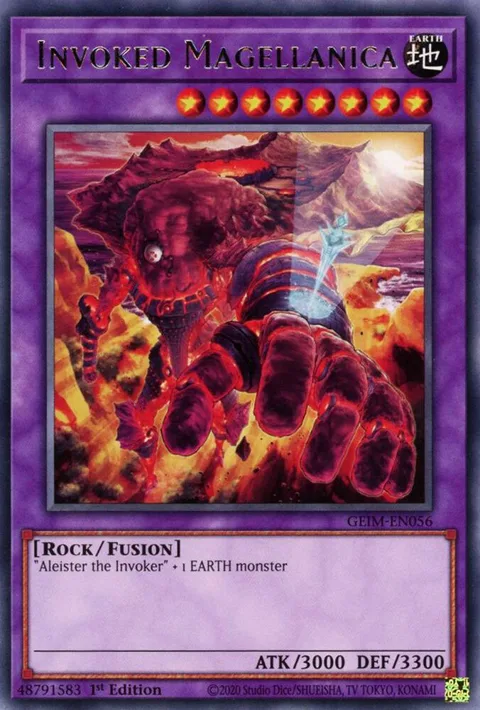 Invoked Magellanica GEIM-EN056 Yu-Gi-Oh card from Genesis Impact