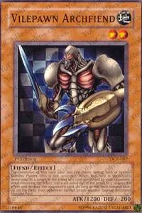 Vilepawn Archfiend DCR-067 Unlimited Yu-Gi-Oh card from Dark Crisis
