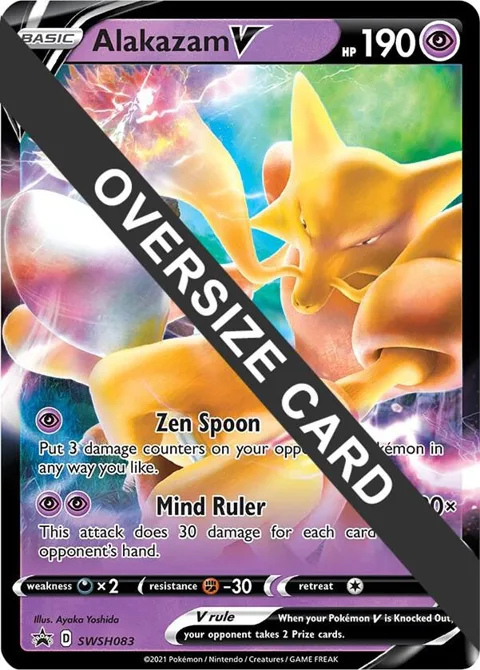 Alakazam V #SWSH083 Holofoil Pokémon card from Jumbo Cards