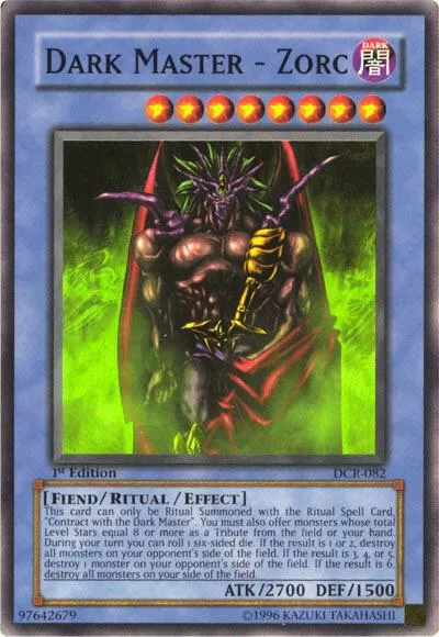 Dark Master - Zorc DCR-082 Unlimited Yu-Gi-Oh card from Dark Crisis