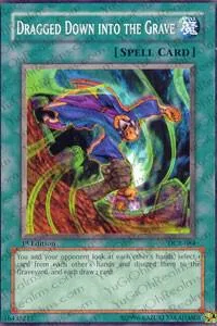 Dragged Down into the Grave DCR-084 Unlimited Yu-Gi-Oh card from Dark Crisis