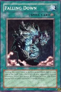 Falling Down DCR-088 1st Edition Yu-Gi-Oh card from Dark Crisis