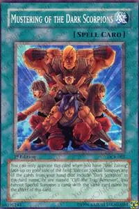 Mustering of the Dark Scorpions DCR-093 Unlimited Yu-Gi-Oh card from Dark Crisis