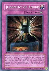 Judgment of Anubis DCR-105 Unlimited Yu-Gi-Oh card from Dark Crisis