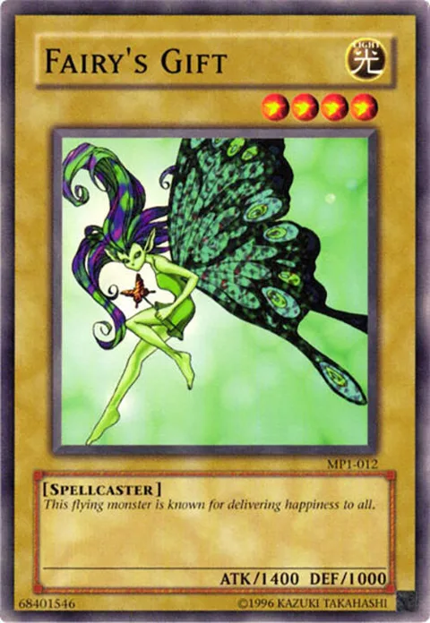 Fairy's Gift MP1-012 Yu-Gi-Oh card from McDonald's Promo
