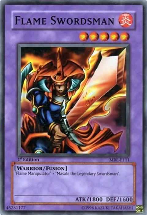 Flame Swordsman MRL-E111 1st Edition Yu-Gi-Oh card from Magic Ruler
