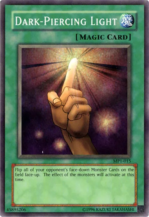 Dark-Piercing Light MP1-015 Yu-Gi-Oh card from McDonald's Promo