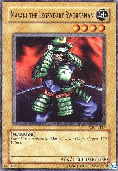 Masaki the Legendary Swordsman MRL-E116 1st Edition Yu-Gi-Oh card from Magic Ruler