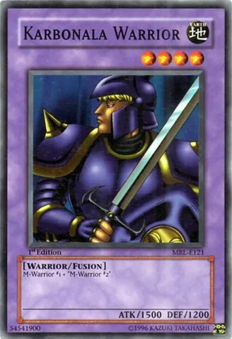 Karbonala Warrior MRL-E121 1st Edition Yu-Gi-Oh card from Magic Ruler