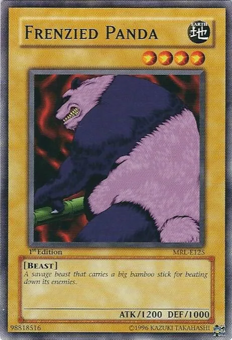 Frenzied Panda MRL-E125 Unlimited Yu-Gi-Oh card from Magic Ruler