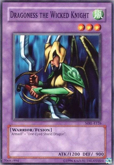 Dragoness the Wicked Knight MRL-E126 Yu-Gi-Oh card from Magic Ruler
