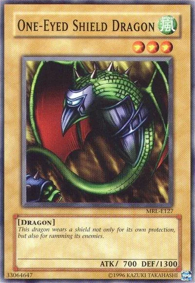 One-Eyed Shield Dragon MRL-E127 1st Edition Yu-Gi-Oh card from Magic Ruler