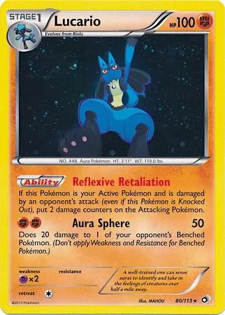 Lucario - 80/113 Cosmos Holo #080/113 Holofoil Pokémon card from Miscellaneous Cards & Products