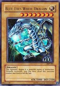 Blue-Eyes White Dragon JMP-001 Yu-Gi-Oh card from Shonen Jump Magazine Promos
