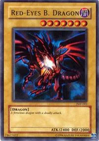 Red-Eyes B. Dragon JMP-002 Yu-Gi-Oh card from Shonen Jump Magazine Promos