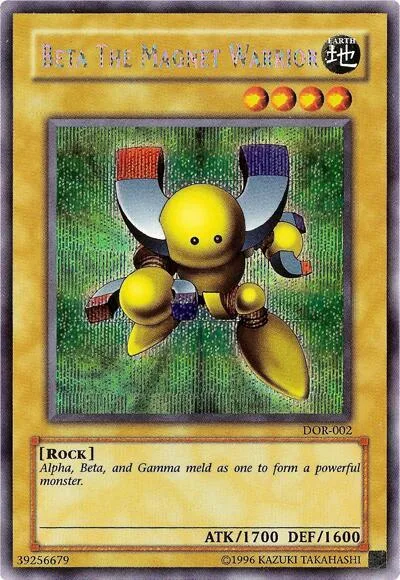 Beta the Magnet Warrior DOR-002 Yu-Gi-Oh card from Duelist of the Roses