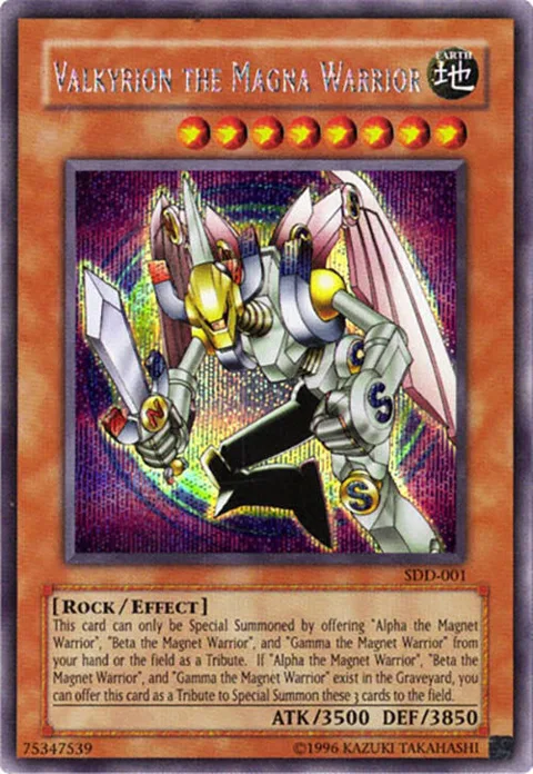 Valkyrion the Magna Warrior SDD-001 Yu-Gi-Oh card from Stairway to the Destined Duel