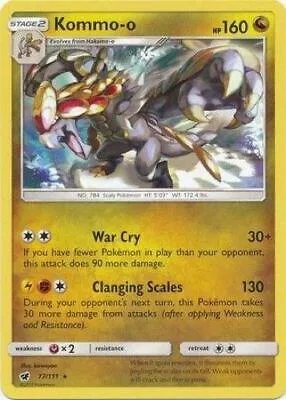 Kommo-o - 77/111 Cracked Ice Holo #077/111 Holofoil Pokémon card from Deck Exclusives