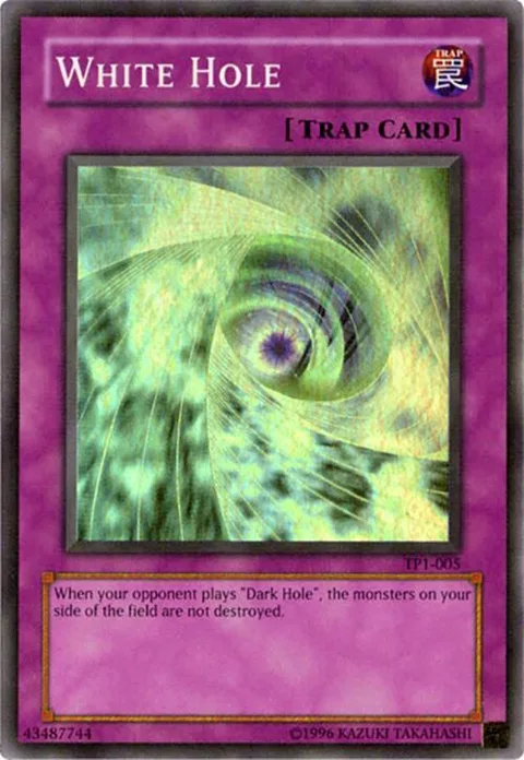 White Hole TP1-005 Yu-Gi-Oh card from Tournament Pack 1
