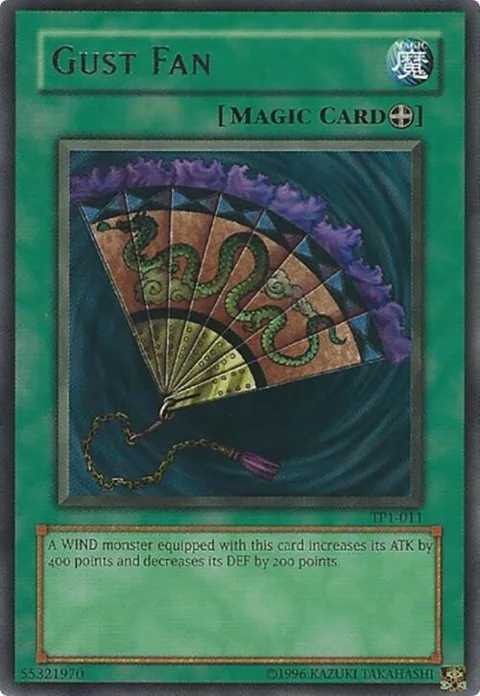 Gust Fan TP1-011 Yu-Gi-Oh card from Tournament Pack 1