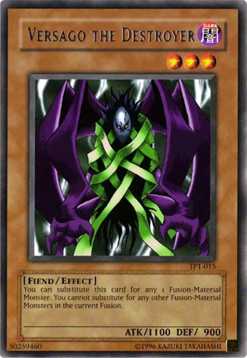 Versago the Destroyer TP1-015 Yu-Gi-Oh card from Tournament Pack 1