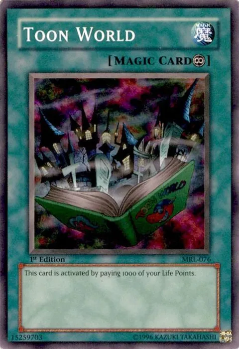 Toon World MRL-076 1st Edition Yu-Gi-Oh card from Magic Ruler