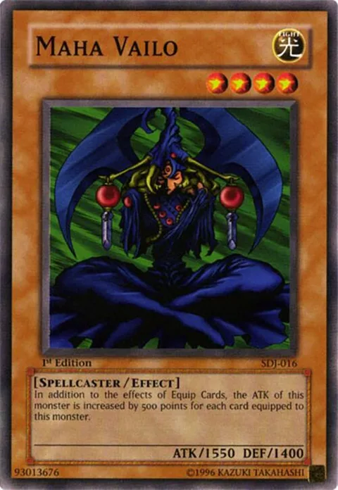Maha Vailo SDJ-016 1st Edition Yu-Gi-Oh card from Starter Deck: Joey