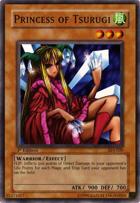 Princess of Tsurugi SDJ-020 Unlimited Yu-Gi-Oh card from Starter Deck: Joey
