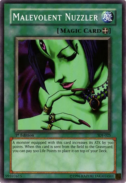 Malevolent Nuzzler SDJ-025 1st Edition Yu-Gi-Oh card from Starter Deck: Joey