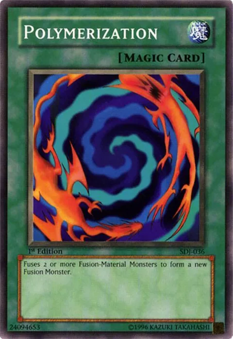 Polymerization SDJ-036 Unlimited Yu-Gi-Oh card from Starter Deck: Joey