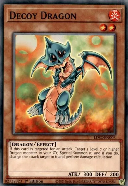 Decoy Dragon LDS2-EN003 Yu-Gi-Oh card from Legendary Duelists: Season 2