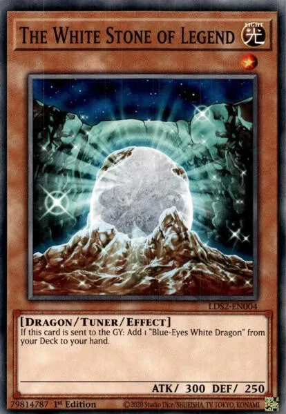 The White Stone of Legend LDS2-EN004 Yu-Gi-Oh card from Legendary Duelists: Season 2