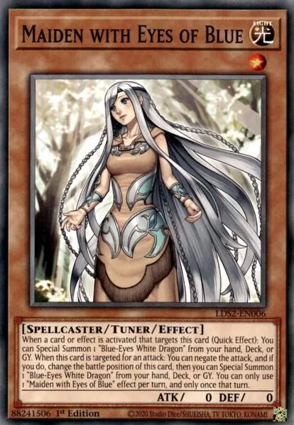 Maiden with Eyes of Blue LDS2-EN006 Yu-Gi-Oh card from Legendary Duelists: Season 2