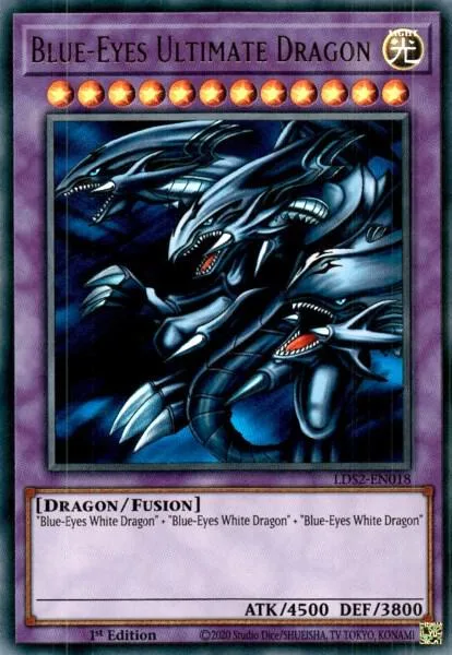 Blue-Eyes Ultimate Dragon LDS2-EN018 Yu-Gi-Oh card from Legendary Duelists: Season 2