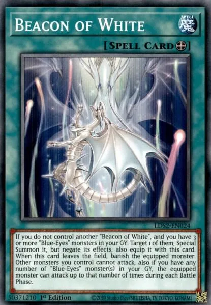 Beacon of White LDS2-EN024 Yu-Gi-Oh card from Legendary Duelists: Season 2