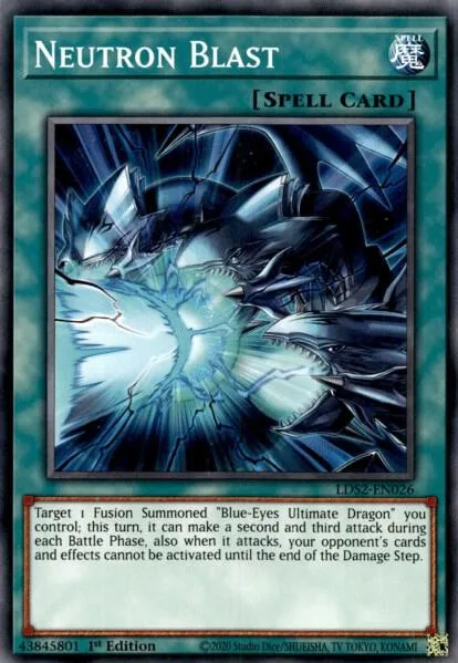 Neutron Blast LDS2-EN026 Yu-Gi-Oh card from Legendary Duelists: Season 2