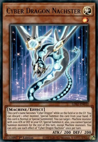 Cyber Dragon Nachster LDS2-EN032 Yu-Gi-Oh card from Legendary Duelists: Season 2