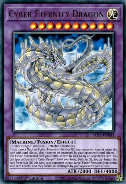 Cyber Eternity Dragon LDS2-EN033 Yu-Gi-Oh card from Legendary Duelists: Season 2