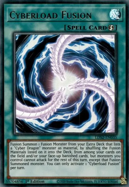 Cyberload Fusion LDS2-EN035 Yu-Gi-Oh card from Legendary Duelists: Season 2