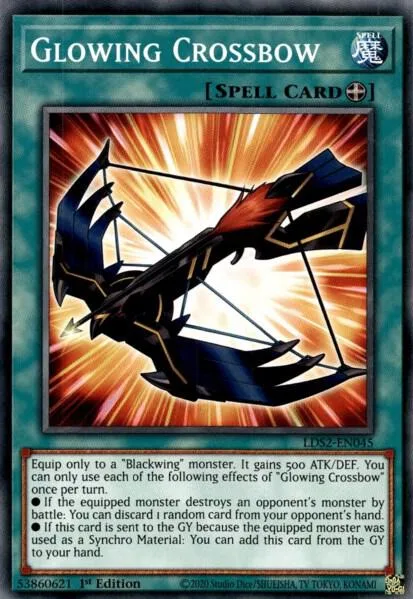 Glowing Crossbow LDS2-EN045 Yu-Gi-Oh card from Legendary Duelists: Season 2