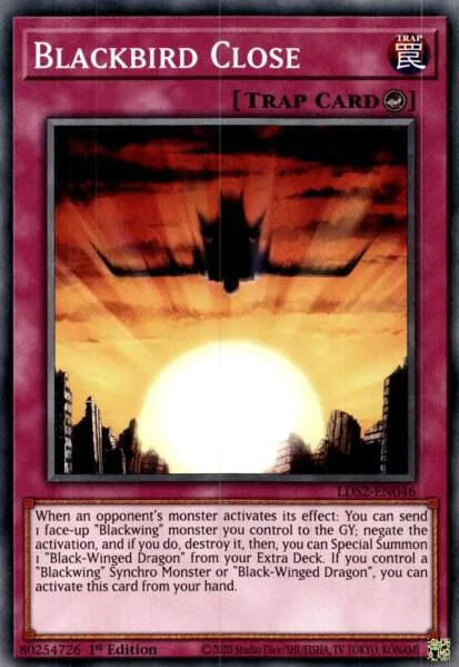 Blackbird Close LDS2-EN046 Yu-Gi-Oh card from Legendary Duelists: Season 2