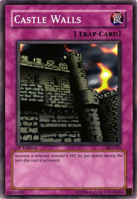 Castle Walls SDJ-045 Unlimited Yu-Gi-Oh card from Starter Deck: Joey