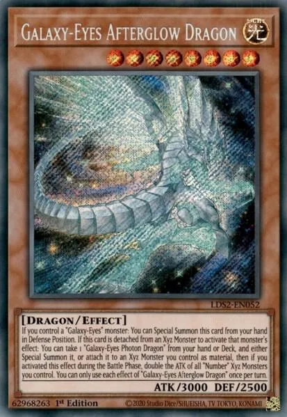 Galaxy-Eyes Afterglow Dragon LDS2-EN052 Yu-Gi-Oh card from Legendary Duelists: Season 2