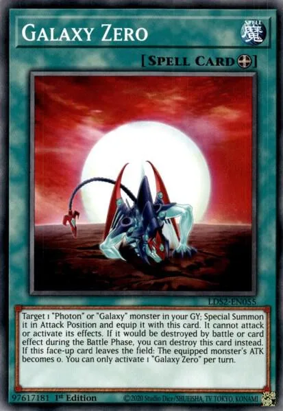 Galaxy Zero LDS2-EN055 Yu-Gi-Oh card from Legendary Duelists: Season 2